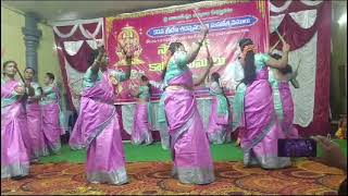 Rajarajeshwari Temple Sri Goda Devi Bhajan mandali kolatam [upl. by Inalej]