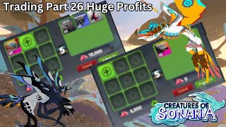 Creatures of Sonaria  Trading part 26 Huge Profits [upl. by Sirromal]