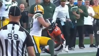 Broncos Kareem Jackson EJECTED For Hit on Packers Luke Musgrave [upl. by Halimak]