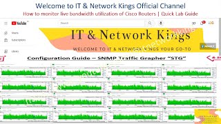 How to monitor live bandwidth utilization of Cisco Routers  SNMP Traffic Grapher  STG  Quick Lab [upl. by Sila]