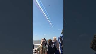 Red Arrows CRAZY Flyby at Blackpool Tower [upl. by Ostraw]