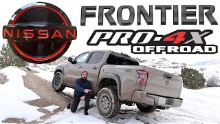 2023 Nissan Frontier PRO4X OffRoad Review Your Toyota Tacoma Has Nothing On This [upl. by Hadnama919]