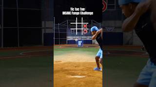 INSANE Baseball TIC TAC TOE Fungo Challenge shorts [upl. by Knighton]