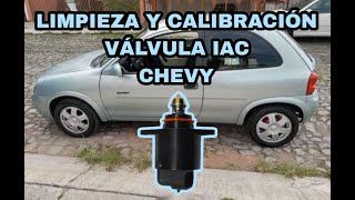 LIMPIEZA Y CALIBRACION POR SWITCHEO VALVULA IAC CHEVY [upl. by Oriole860]