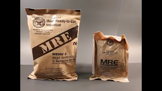 2024 US MRE Chicken Stir Fry amp 2023 BBQ Beef Review Menu 2 Ration Tasting Test Comparison [upl. by Raimes512]