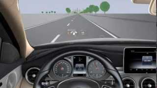 Mercedes CKlasse W205  Headup Display  MercedesFansde [upl. by Arrekahs402]