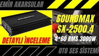 Amfi ayarları nasıl olmalı Soundmax SX25004 460RMS 3000w OTO AMFİ DETAYLI İNCELEME egza [upl. by Colpin]