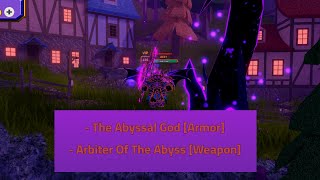 Unlocking The ABYSSAL GOD Cosmetic In Dungeon Quest [upl. by Artamas]