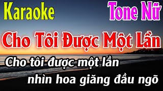 Cho Tôi Được Một Lần Karaoke Tone Nữ  Ebm  Karaoke Lâm Organ  Beat Mới [upl. by Georgette]