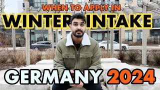 When and How to Apply for German Universities Admissions for Winter Intake 202425 [upl. by Ahseenyt]