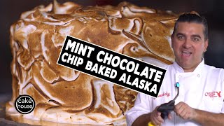 Mint Chocolate Chip Baked Alaska  Cake Boss Style  Fast Cakes Ep11 [upl. by Tobey]