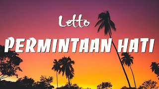 Letto  Permintaan Hati Lirik Video [upl. by Noloc]