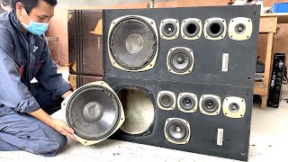 KENWOOD speaker system restoration  The best restoration youve ever seen [upl. by Yeldud]