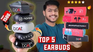 Top 5 Earbuds Under 1500 Rs🔥Best TWS Earbuds Of 2024 Boat 161Boat 131 amp More [upl. by Hayikaz900]