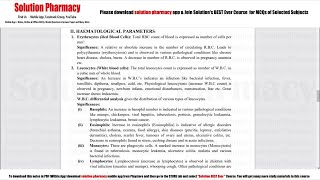 Pharmacy Practice 31 Interpretation of Clinical Laboratory Test Part02  Pharmacy Practice [upl. by Drofyar744]