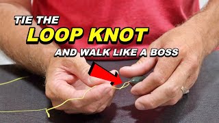 How To Tie A LOOP KNOT  Improve your TOPWATER Bass Fishing [upl. by Nair323]