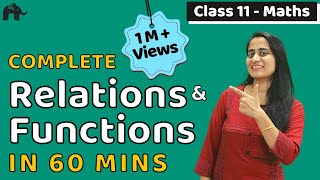 Relations Functions  Class 11 Maths Chapter 2  Complete Chapter in ONE video [upl. by Aicilehp]