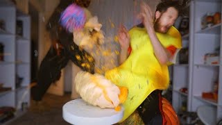 Exploding 250 Pound Glitter Pumpkin [upl. by Jeminah746]