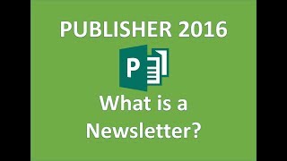 Publisher 2016  Newsletter Design Tutorial  How to Make Create amp Use in Microsoft MS 365 Tutorial [upl. by Yalhsa]