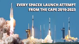 Every SpaceX Launch Attempt From Cape Canaveral 20102023 [upl. by Stoddart]