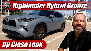 Toyota Highlander Hybrid Bronze Edition Up Close Look [upl. by Dleifyar]