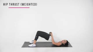 How to do a Weighted Hip Thrust I Sexyfit Coaching [upl. by Janith]