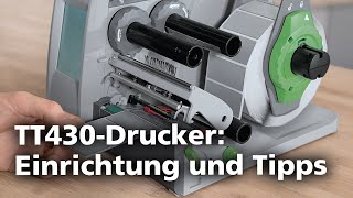 Thermotransferdrucker TT430 TutorialVideo DE [upl. by Sivra]