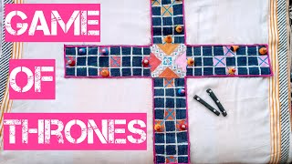 DIY OF PACHISI  CHAUPAR INDOOR GAMES HOW TO MAKE CHAUPAD AT HOME  HOW TO PLAY PACHISI GAME [upl. by Gipson]