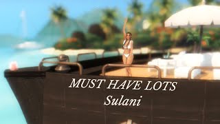 Must Have Sulani Vacation Lots 🌴  The Sims 4 no cc [upl. by Eiramllij]