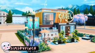 Eco Container Restaurant  Sims 4 Speed Build [upl. by Moia688]