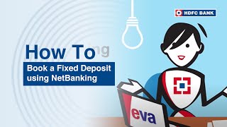 Book a Fixed Deposit using NetBanking  HDFC Bank [upl. by Namlak]