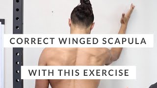 Correct winged scapula  DONT SKIP THIS scapular rotation exercise [upl. by Riddle]