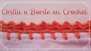 Orilla súper fácil para principiantes Orilla en crochet 37 [upl. by Meta]