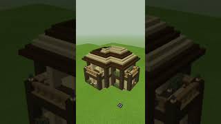 Minecraft Wooden House 🏠 Tutorial shorts [upl. by Balcke]