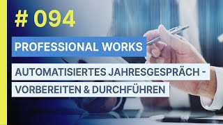 094 Das Jahresgespräch für Versicherungsmakler in Professional works vorbereiten amp durchführen [upl. by Eenobe]