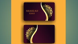 Card Design In MS WORD shahzadgraphic [upl. by Terriss]