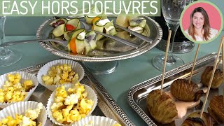 3 Easy Hors Doeuvres Recipes  Just Giulia [upl. by Dranek651]