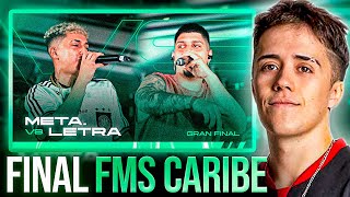 GAZIR REACCIONA A LETRA VS META 🔥 FINAL FMS CARIBE 🏴‍☠️ [upl. by Ahsikyt]