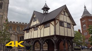 Market Harborough Walk Town Centre【4K】 [upl. by Moulden175]