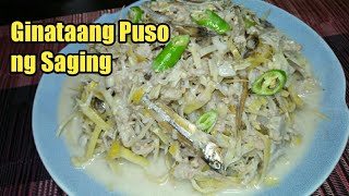 GINATAANG PUSO NG SAGING WITH DILIS [upl. by Afihtan]