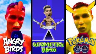 Cristiano Ronaldo Siuuu in different mobile games [upl. by Elkcim255]