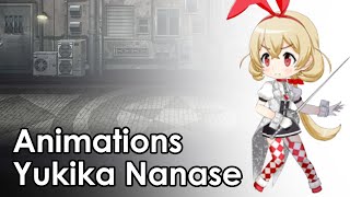 Yukika Nanase  Battle Animations [upl. by Spiegleman761]