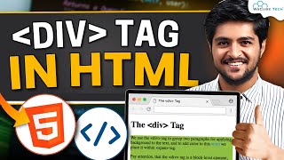 HTML DIV Tag Tutorial How to Use Position amp Style Div Elements Full Guide in Hindi  HTML amp CSS [upl. by Ayam]