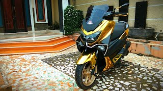 Modifikasi NMAX gold chrome tampil lebih elegan  otomotif nmax Indonesia [upl. by Wright]