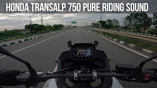 Honda Transalp 750 PURE Riding Sound  STRELL [upl. by Jonah]