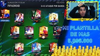 PLANTILLA DE MAS DE 5000000 DE MONEDAS  FIFA MOBILE [upl. by Ovida]