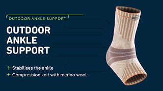 Find out how the Outdoor Ankle Support supports the ankle while hiking [upl. by Tallou]