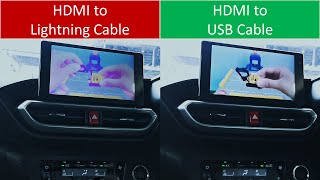 Perodua Ativa Pink Screen Smartlink vs HDMI [upl. by Leksehc]