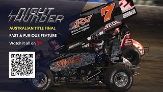 Breathtaking 2024 Australian Sprint Car Championship  Feature Race [upl. by Daley]