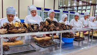 Famous Food of Uzbekistan NARYN CHUPONCHA JIZ BIZ and MASTAVA  Very Delicious Uzbek Foods [upl. by Grodin732]